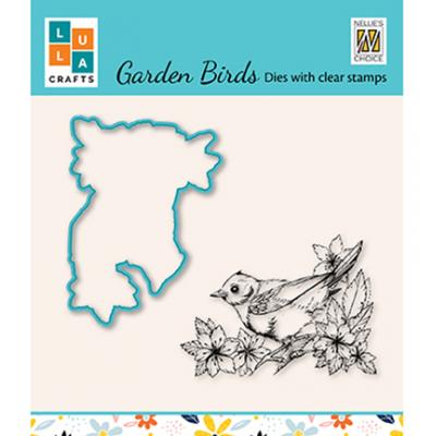 Nellie's Choice Clear Stamp und Die - Garden Bird-2